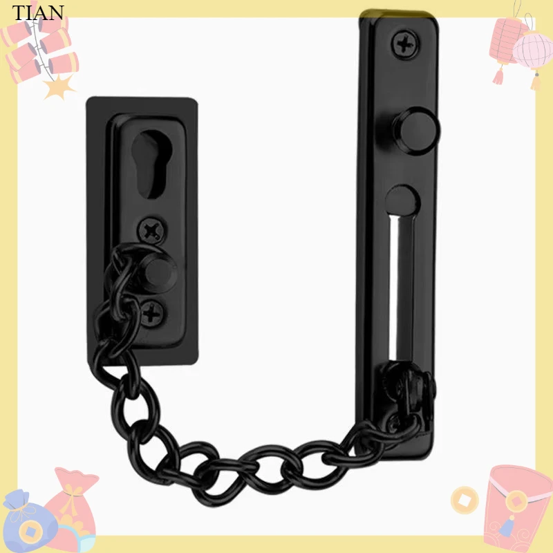 Security Chain Door - โซ่ล็อคประตูพร้อมกลอนล็อค โซ่ล็อคประตูเพื่อความปลอดภัยสำหรับเด็ก ตัวล็อคบานประตู ตัวล็อคกันขโมย อุปกรณ์ฮาร์ดแวร์สำหรับโรงแรม