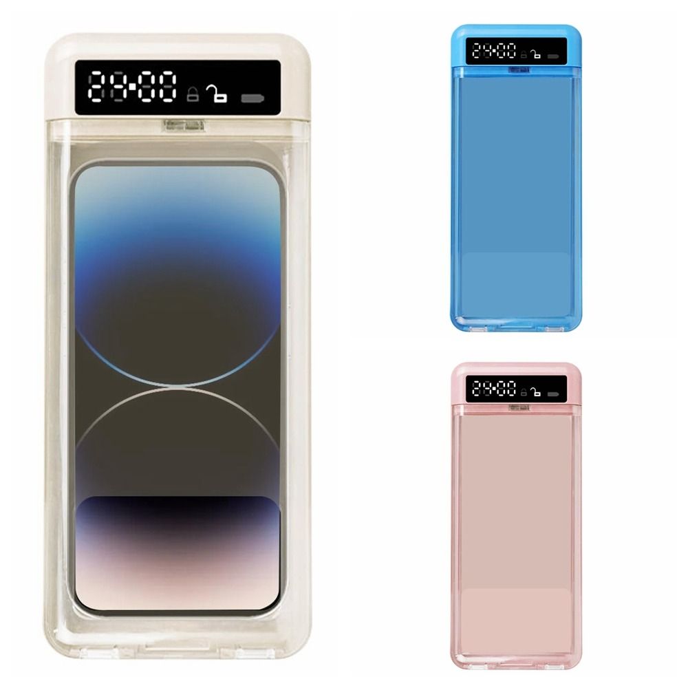 Medicine Cabinet Lock - กล่องล็อคโทรศัพท์แบบพกพาพร้อมตัวจับเวลา 24 ชั่วโมง จอแสดงผล LCD กล่องเก็บโทรศัพท์