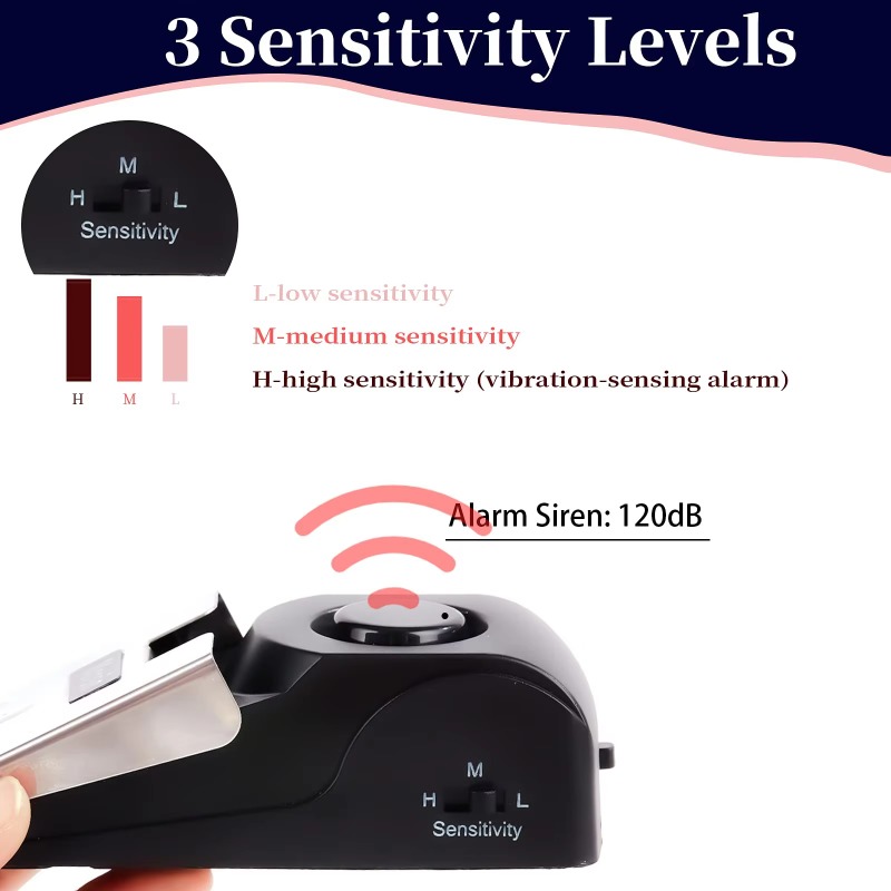 สัญญาณกันขโมยแบบพกพาสำหรับประต - Door Stop Alarm บทวิจารณ์และราคา