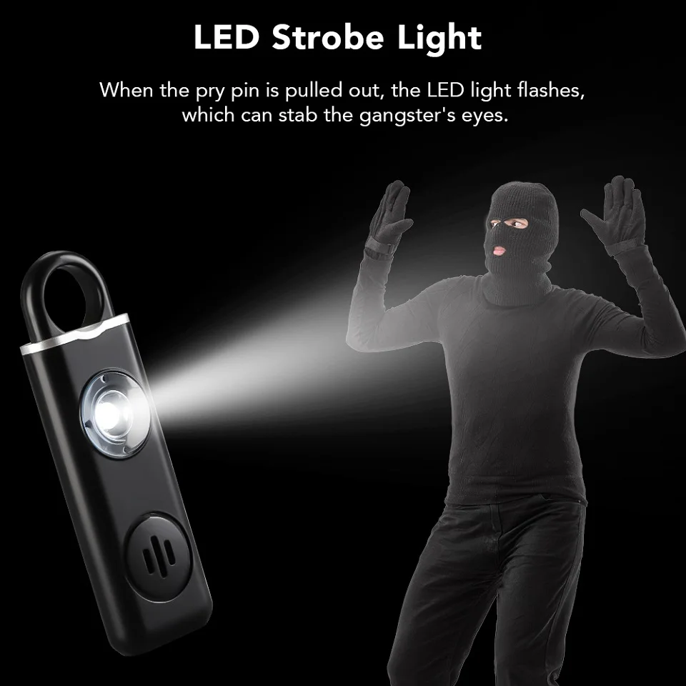 130dB Self Defense ALARM พกพา  - Personal Alarm Keychain บทวิจารณ์และราคา
