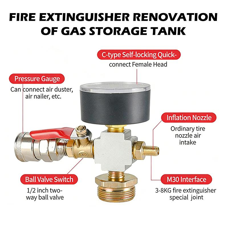 อะแดปเตอร์แรงดันถังลมขนาดเล็ก  - Fire Extinguisher Small บทวิจารณ์และราคา