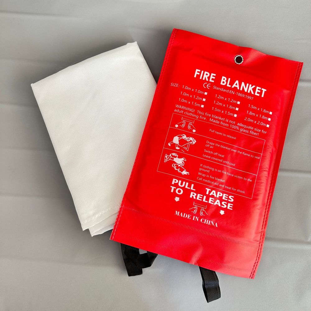 ผ้าห่มกันไฟแบบพกพา ผ้าใยแก้วเพ - Fire Blanket Kitchen บทวิจารณ์และราคา