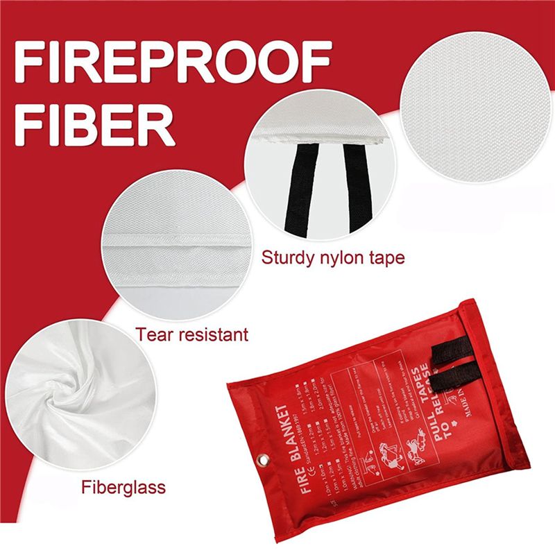 B48B-8PCS ผ้าห่มกันไฟฉุกเฉิน,  - Fire Blanket Kitchen บทวิจารณ์และราคา