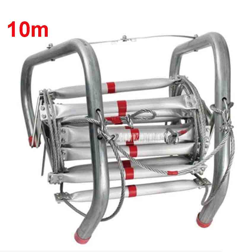 ใหม่ 10 เมตรพับบันไดกู้ภัยอุปก - Fire Escape Ladder บทวิจารณ์และราคา